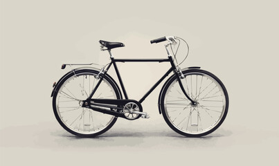 A minimalist vector of a bicycle.