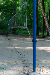 Fototapeta premium net action championship match ball sport game play volleyball court grass competition activity