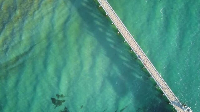top-down view. Jetty Sunset over ocean South Australia - Christies Beach Christies Beach is a seaside suburb in the southern Adelaide metropolitan area, within the City of Onkaparinga.