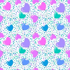 Birthday seamless pattern for wrapping paper and fabrics and linens