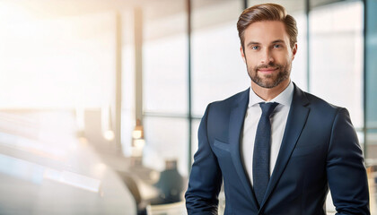 Fototapeta premium a Professional in a Work Environment