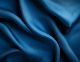 Obraz premium Chic Blue Silk Satin Background: Trendy Elegance in Color 3