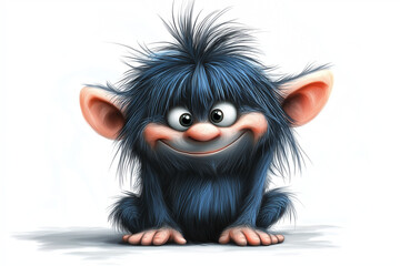 Obraz premium portrait of a funny troll character