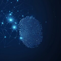 blue fingerprint scanner