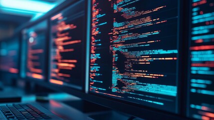 Holographic performance coding, augmented screens, modern high-tech environment