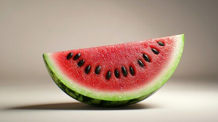   Watermelon on table with two slices
