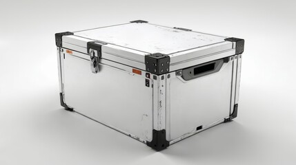 Large White Box With Black Handle