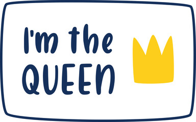 I'm The Queen Diary Sticker
