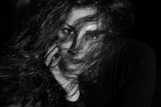 Mysterious portrait of a girl