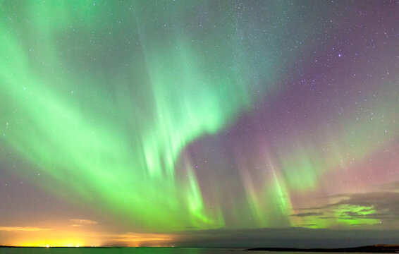 Aurora Borealis In Iceland  