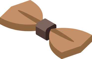 Elegant bow tie made of wood, perfect for adding a touch of sophistication to any formal occasion