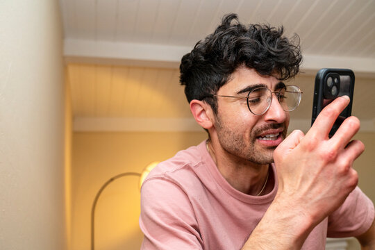 Facetime video call close up