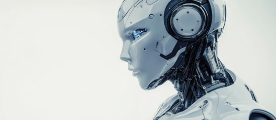 3D illustration of a robotic figure