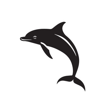 recommend clip art: dolphin in cartoon, doodle style . Image for t-shirt, web, mobile apps and ui. Isolated 2d vector illustration in logo, icon, sketch style, Eps 10, black and white. AI Generative