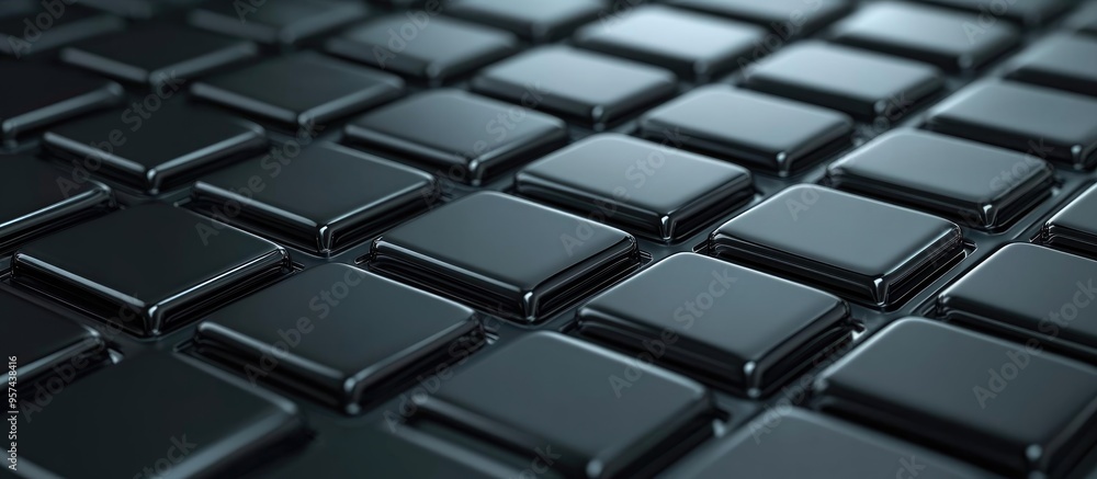 Poster ai keyboard buttons isolated on a clean background