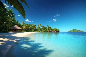 tropical paradise island