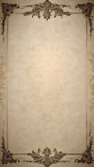 old paper with ornament