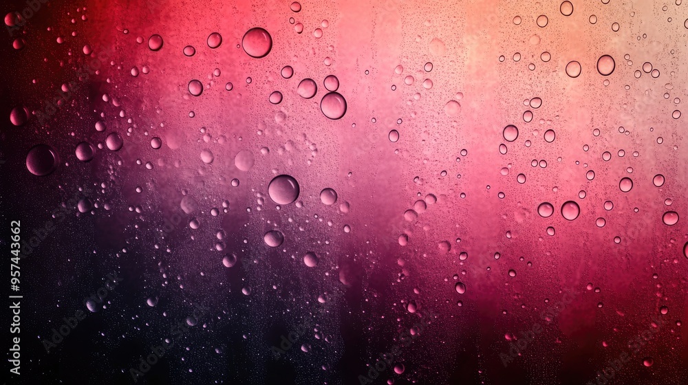 Poster gradient backdrop featuring shiny dew and shimmering circles, moving from dark shadows to brilliant 