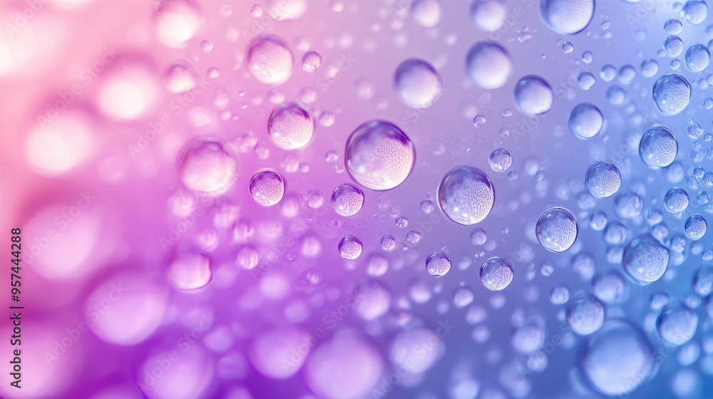 Poster shiny dew backdrop with a gradient of shimmering circles, blending deep shadows into bright highligh