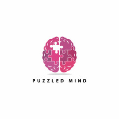 puzzled mind logo design,abstract art