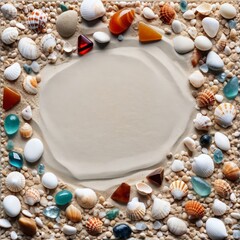 Obraz premium Seashell Picture Frame