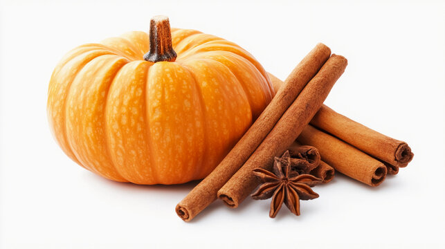 pumpkin and cinnamon. pumpkin spice, Warm Autumn Seasonal Pumpkin Spice Featuring Cinnamon, pumpkin background, spice background