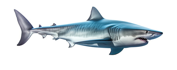 Fototapeta premium Shark on white background.