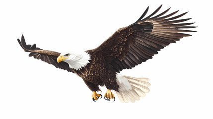 Naklejka premium american bald eagle