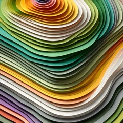 Papercut Symphony of Color and Shape
