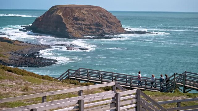 Wave at Nobbies Boardwalk, Phillip Island, Victoria, Australia