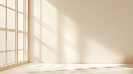 Fototapeta premium Warm Sunlit Room Interior