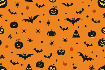 Halloween Pattern Background vector illustration