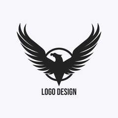 brand eagle logo vector illustration