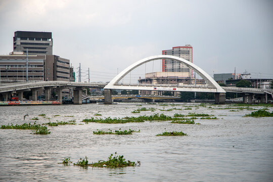 Binondo Intramuros Bridge on the Pasig river in Manila