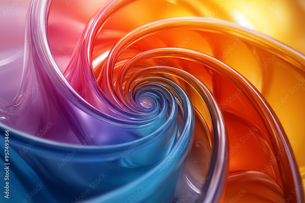 Poster a close-up of a spinning pinwheel with vibrant colors blending and shifting, creating an entrancing 