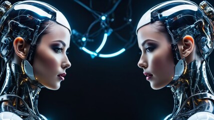 Two Women Standing Next to Each Other