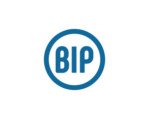 BIP logo design vector template. BIP