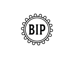BIP logo design vector template. BIP