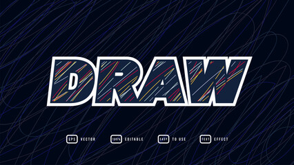Draw Editable Text Effect