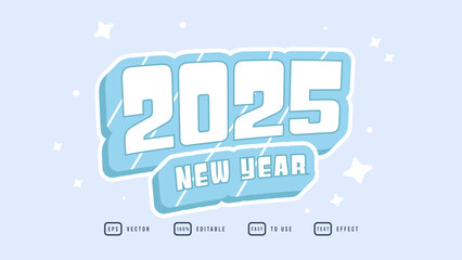 2025 new year Editable Text Effect