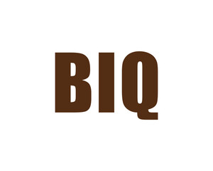 BIQ logo design vector template. BIQ