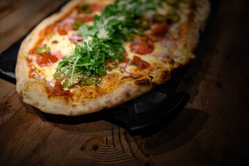 Handcrafted Sourdough Pizza with Flavorful Toppings