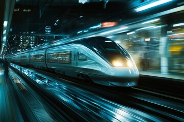 Exploring the fusion of technology and transportation through stunning high speed train imagery