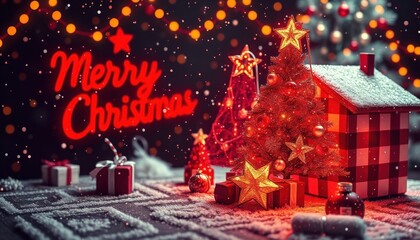 Obraz premium Merry Moments - Christmas Tree and Gift Inspirations