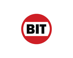 BIT logo design vector template. BIT