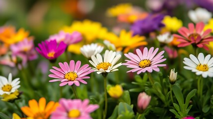 Obraz premium flowers with different color