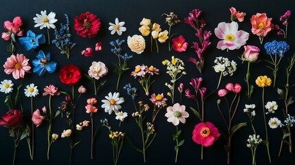 flowers with different color