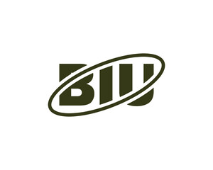 BIU logo design vector template. BIU
