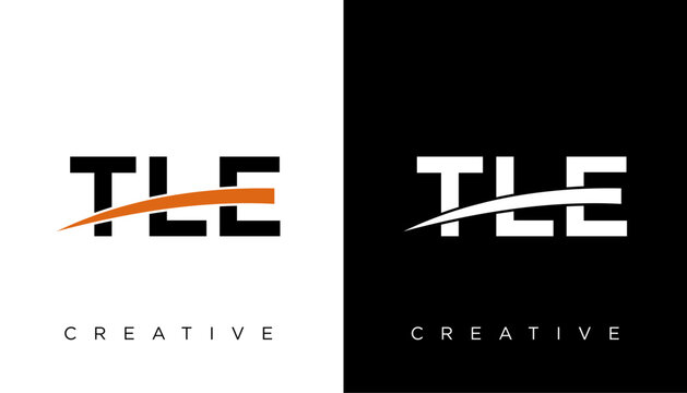 TLE Logo Letter Monogram vector Design template