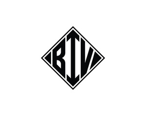BIV logo design vector template. BIV